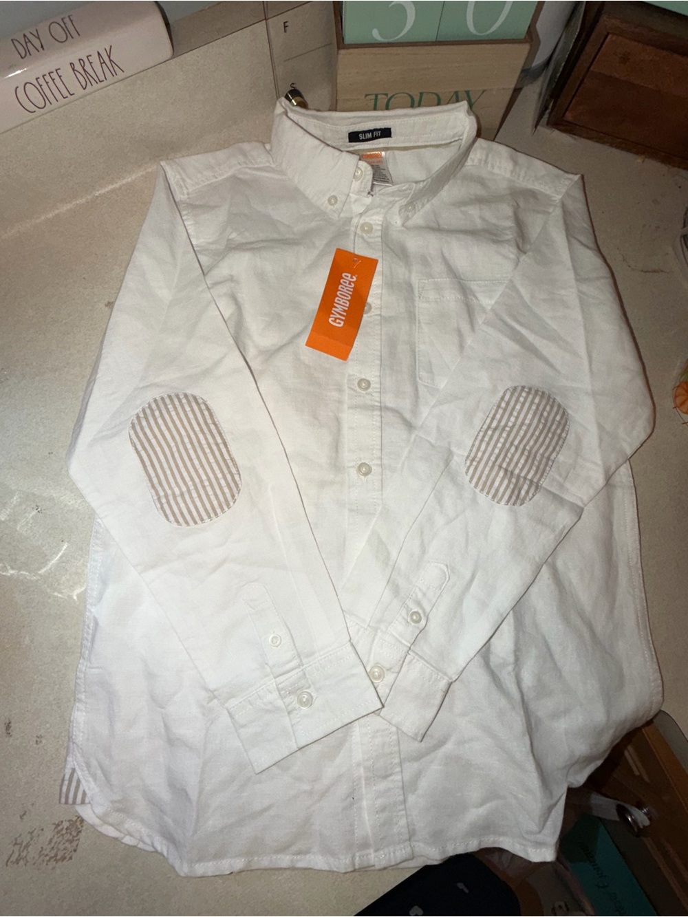 Gymboree size large (10-12) nwt long sleeve button down top